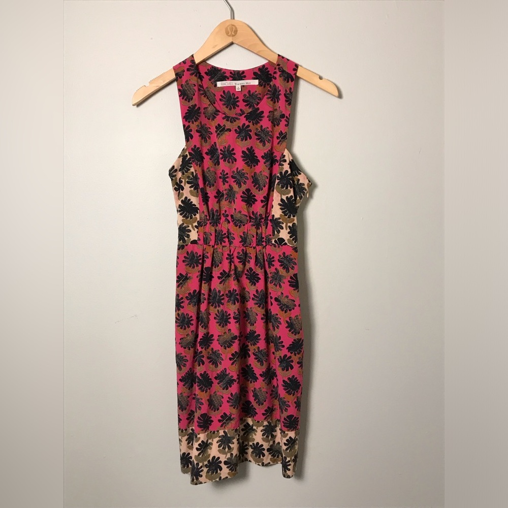 RACHEL Rachel Roy Pink and Black Embellished Dress